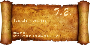 Tasch Evelin névjegykártya